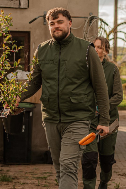 Men's Reversible Garden Vest with Pockets