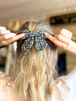 Large floral hair ribbon