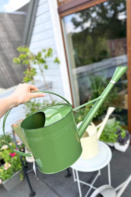 Watering can (metal, 7.7 l) - White
