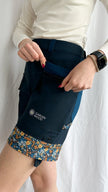 Garden shorts (tool pockets, adjustable length and waist) blue - S