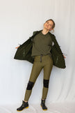 Leggings (pockets, waterproof knees, adjustable waist) WITH BROKE - S