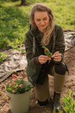 Leggings (pockets, waterproof knees, adjustable waist) WITH BROKE - S