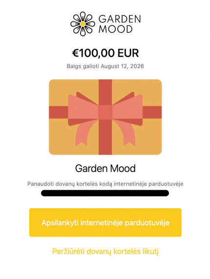 E-gift voucher