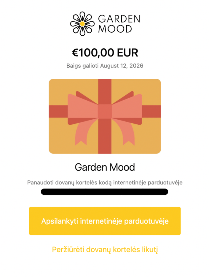 E-gift voucher