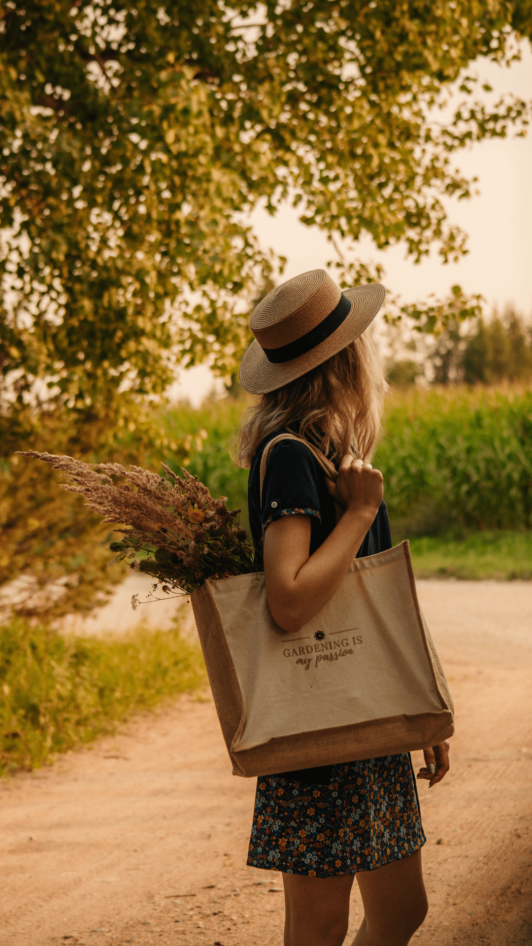 Large bag "Gardening is my passion"