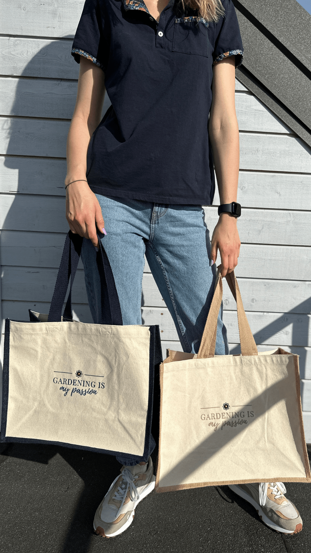 Large bag "Gardening is my passion"