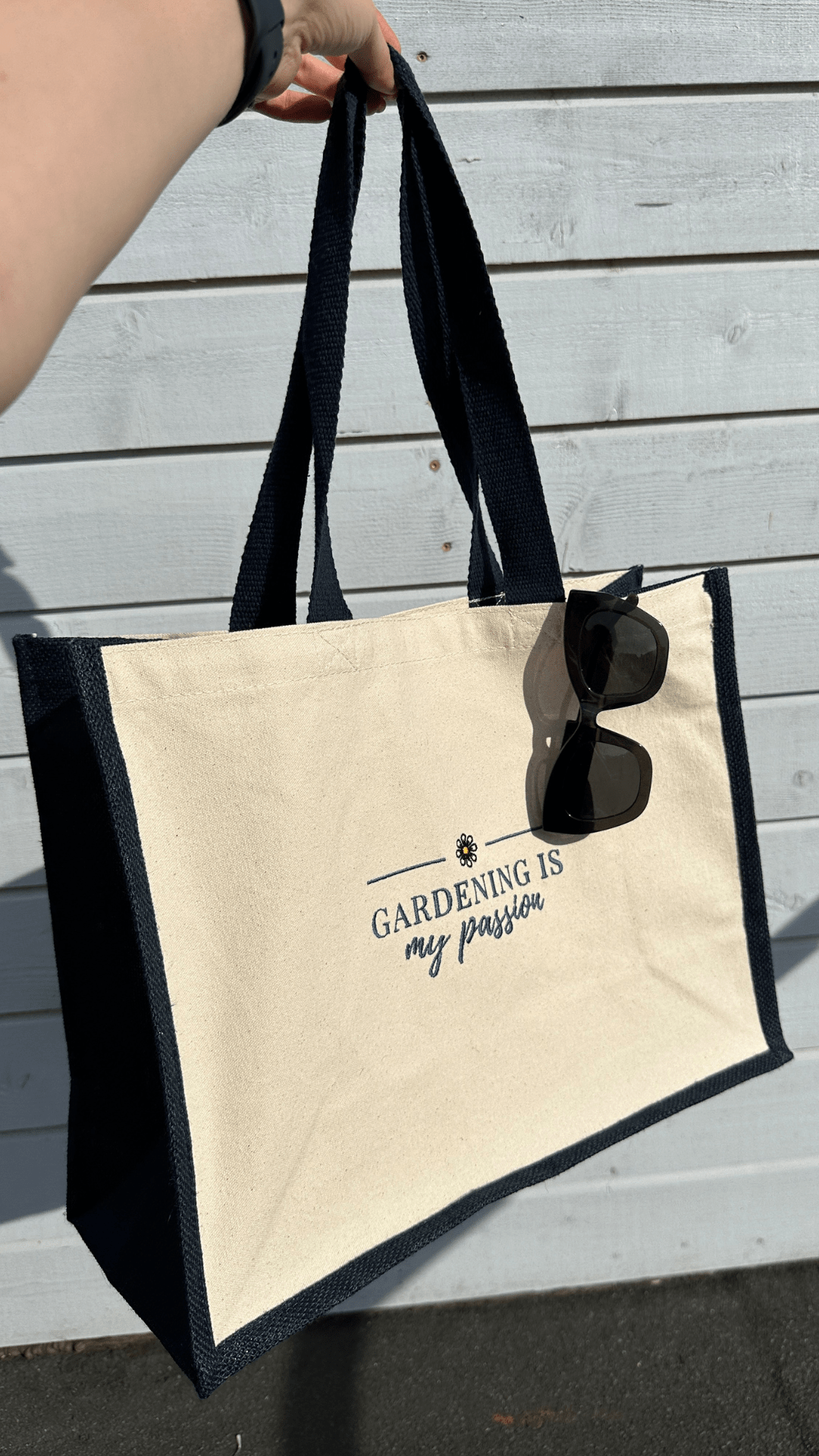 Large bag "Gardening is my passion"