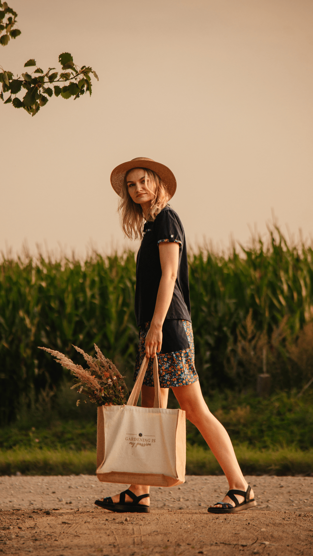 Large bag "Gardening is my passion"