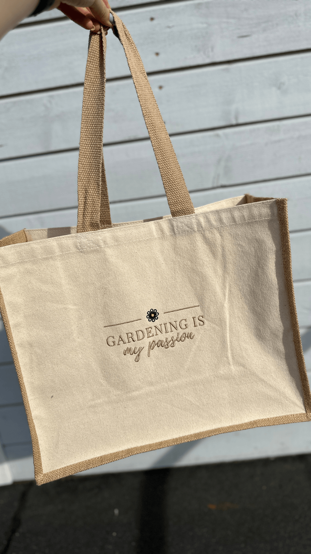 Large bag "Gardening is my passion"