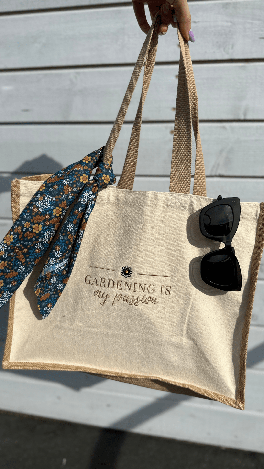 Large bag "Gardening is my passion"