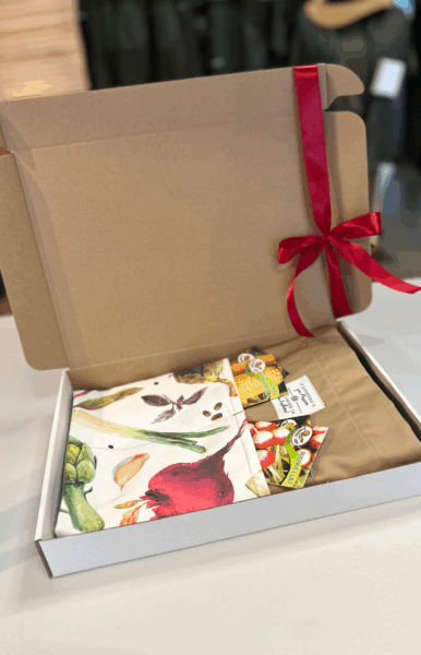 Set "Vegetable Lovers" (apron with seeds)