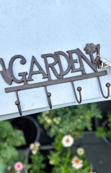 "Garden" Hook Rack (antique metal)