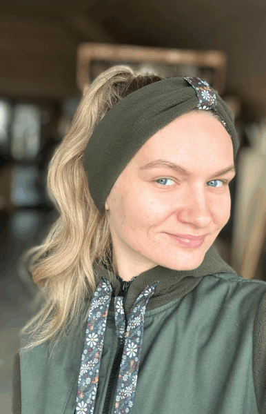 Headband "Daisy" (green)